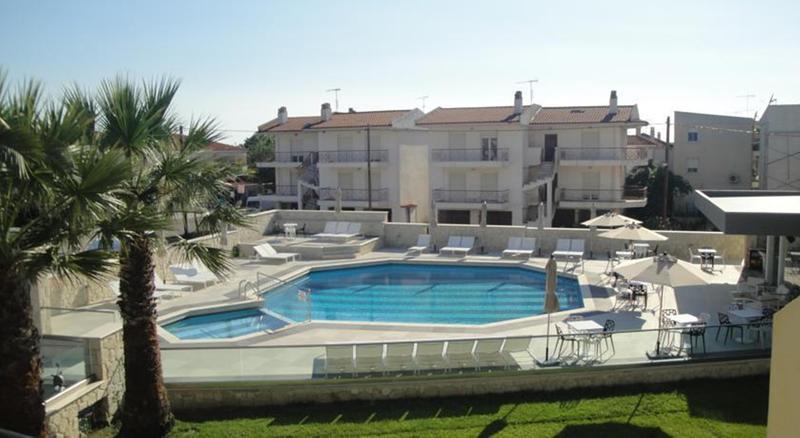 Aristotelis Hotel Fourka Bagian luar foto
